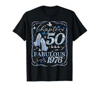 Women Chapter 50 Fabulous EST 1976 50th Birthday Queen Camiseta