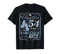 Women Chapter 54 Fabulous EST 1972 54th Birthday Queen Camiseta