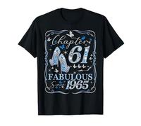 Women Chapter 61 Fabulous EST 1965 61st Birthday Queen Camiseta