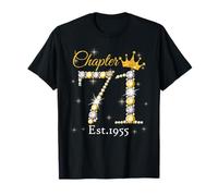 Women Chapter 71 Fabulous EST 1955 71st Birthday Queen Camiseta