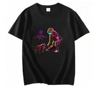 Women Clothes Stray Cat Game T-Shirts Graphic Shirt 100% Cotton Unisex Casual Male Harajuku Streetwear Short Sleeve Shirt