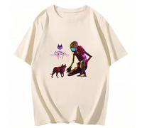 Women Clothes Stray Cat Game T-Shirts Graphic Shirt 100% Cotton Unisex Casual Male Harajuku Streetwear Short Sleeve Shirt