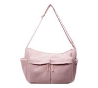 Women Cord -Hobo Tasche mit mehreren Taschen -Umhängetaschen Top Griff Crossbody -Geldbörse for das täglichen Schulreise -Fitnessstudio, Rosa., 15.75x10.63x4.72Zoll