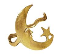 Women Cuff Bracelet, Moon and Star Wristband, 3.15x3.15x3.15 Inches Adjustable Fashion Jewellery, Elegant Chic Design with Celestial Motif, Stylish Accessory for Graduation Wedding Day Celebration