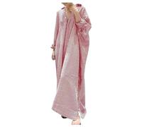 Women' Dresses 2026 Boho Cardigan Linen Cotton Striped Plus Size Asymmetrical Dress Plain Summer Beach(Rd1,L)