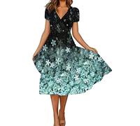 Women' Dresses 2026 Fat Loose Comfortable Long Dress for Women Plus Size Plain Festive Line Clothing(Gn1,L)