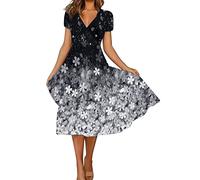 Women' Dresses 2026 Fat Loose Comfortable Long Dress for Women Plus Size Plain Festive Line Clothing(Gray,S)