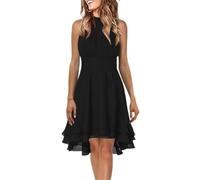 Women' Dresses 2026 Summer Dress Casual Solid Elegant Oversize Sexy(Wine Red,XL)