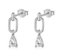 Women Ellipse Water Drop Wedding Stud Earrings For Daughter Girls