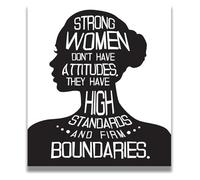 Women Empowerment Wall Art - Inspirational and Feminist Quote Poster for Bedroom Decor(Unframed,08x12inch(20x30cm))