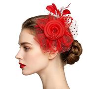 Women Fascinator Top hat- 23x23x5cm Retro TPU Mesh Hat, Mini Vintage Headwear Accessory | Elegant Derby Party Fascinator for Wedding Guest Outfit, Gothic Tea Party Hair Clip Hat, Stylish Victorian Co