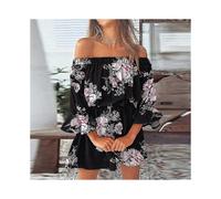 Women Half Sleeve Summer Beach Sundress Casual Holiday Mini Dress Floral Print Short Dresses