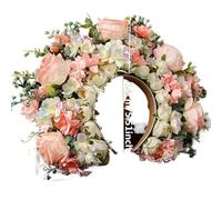 Women Head-Dress Colorful Flower Headband Hair Wreath Wedding Party Costume Headpiece For Bridal Fashion Accessory(4)