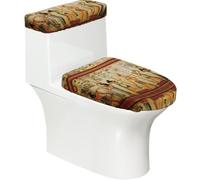 Women in Ancient Egypt - Juego de 2 fundas para asiento de inodoro con tapa de tanque, elásticas para forma de U y alargadas, decoración de baño
