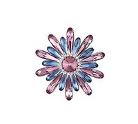 Women Jewelry Elegant Flower Brooch Holiday Party Imitation Crystal Lady'S Temperament Corsage Sweater Shawl Pins Birthday for Wife Fashion brooches Made in China