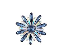 Women Jewelry Elegant Flower Brooch Holiday Party Imitation Crystal Lady'S Temperament Corsage Sweater Shawl Pins Birthday for Wife Fashion brooches Made in China