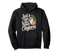 Women Kids Just A Girl Who Loves Capybaras Animals Lovers Sudadera con Capucha