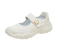 Women Low Top Mary Jane Shoes with Adjustable Closure Elderly Ladies Non-Slip Barefoot Orthopedic Walking Trainers Diabetic-Friendly Edema Shoes for Swollen Feet