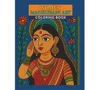 Women Madhubani art coloring book