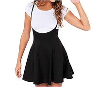 Women' Maxi Dress 2026 Folded Elastic Waist Party Mini Plain Oversize Fashion Summer(XL)