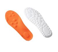 Women Men and Kids - U-Shape Memory Foam Replacement Insoles - Super Soft 4D Cloud Insole for Anti Fatigue, Shock Absorption, Foot Pain Relief, Arch Support (Orange,41-42)