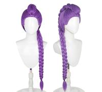 Women Men Demon Hunters Cosplay Wigs,Anime Rumi Mira Zoey Costume Wigs,Long Purple Braids Wig for Halloween Accessories
