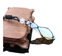 Women Men Natural White Crystal Black Onyx Big Multi-faceted Hexagonal Column Pendant Handmade Rope Long Stone Necklace Jewelry,0pal