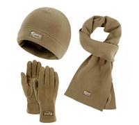 Women&Men Otoño Invierno Cálido Cute Wool Hat Scarf Gloves Three Pieces Winter Knit Cap Screen Mittens Scarves Sets Guantes 3 Dedos, caqui, Talla única