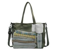 Women Messenger Bag - Corduroy Handbags Travel Purse | Business Casual Work Shopping Bag Large Messenger Shoulder Bag Hobo Bag For Daily Use, verde, riferimento alla descrizione