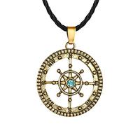 Women Necklaces Men Necklacesngs Necklace Black Leather Cord Nauticals Slavic for Men Women Friendship Gift//50Cm