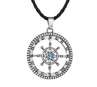 Women Necklaces Men Necklacesngs Necklace Black Leather Cord Nauticals Slavic for Men Women Friendship Gift//50Cm