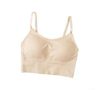 Women Padded Bralette Vest Wire-Free Push Up para top Women Padded(Beige) | Built-in padded bralette, wire-free comfort, push-up effect, seamless look, daily casual wear