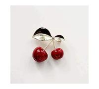 Women Pins 1pcs Cute Brooch,Temperament Sweet and Jacket Cherry Brooch Ladies Sweater Coat Decoration Accessories,Alloy Fashion brooches Made in China