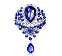 Women Pins Alloy Female Glass Pendant Brooch Pin Outer Clothing Accessories Buckle Fashion brooches Made in China