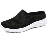 Women’s Breathable Knit Slip-On Walking Shoes, Woven Orthopedic Breathable Soft Shoes, Comfortable Summer Loafers with Arch Support