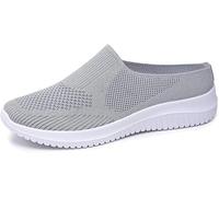 Women’s Breathable Knit Slip-On Walking Shoes, Woven Orthopedic Breathable Soft Shoes, Comfortable Summer Loafers with Arch Support