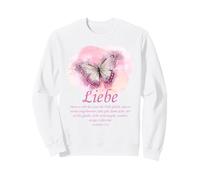 Women’s Christian Butterfly Bible Verse: Liebe (Deutsch) Sudadera