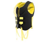 Women’s High Buoyancy Adjustable Kayak Vest with Safety Crotch Strap, Secure Fit Comfortable for Adults, Portable for Kayaking, Diving, Swimming, Boating, Surfing, Water Sports(Yellow,L)