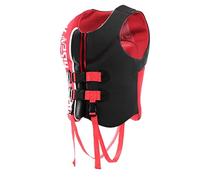 Women’s High Buoyancy Adjustable Kayak Vest with Safety Crotch Strap, Secure Fit Comfortable for Adults, Portable for Kayaking, Diving, Swimming, Boating, Surfing, Water Sports(Red,XXL)