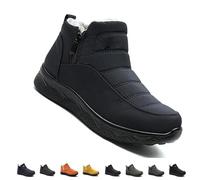 Women’s Insulated Snow Boots, Non-Slip & Fur-Lined on Womens Winter Shoes for Mature Women, Comfort & Durability (Blue,43)