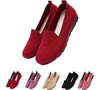 Women’s Orthopedic Knit Comfort Loafers - Slip-Resistant Walking Shoes, Boat Shoes Flat Bottomed Breathable Shoes