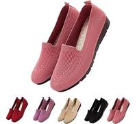 Women’s Orthopedic Knit Comfort Loafers - Slip-Resistant Walking Shoes, Boat Shoes Flat Bottomed Breathable Shoes