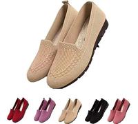 Women’s Orthopedic Knit Comfort Loafers - Slip-Resistant Walking Shoes, Boat Shoes Flat Bottomed Breathable Shoes
