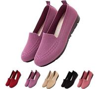 Women’s Orthopedic Knit Comfort Loafers - Slip-Resistant Walking Shoes, Boat Shoes Flat Bottomed Breathable Shoes