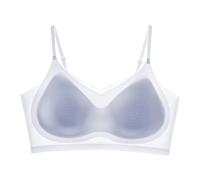 Women Seamless Ultra Thin Ice Silk Lifting Bras Full Coverage Comfort Bra Plus Size Lightly Sports Wireless(Light Blue,X-Large)