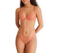 Women' Secret, Mujer, Gorgeous Sujetador Push Up Encaje Y Microfibra Coral, Ginger , 95C