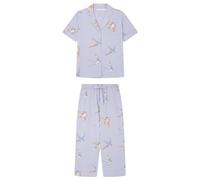 Women' Secret, Mujer, Pijama Camisero 1% Algodón Lila, Mauve Print, L