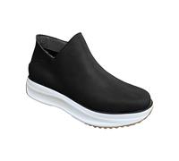 Women Shoes Comfortable Autumn Winter Small Leather Shoes Boat Shaped Breathable Comfortable Casual Shoes Black Trainers Casual Fashion Running Walking Shoes Sneakers E-20