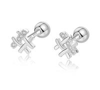 Women Symbol Bead Stud Earrings For Daughter Girls Wedding