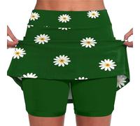 Women Tennis Dress Athletic Skirts with Shorts High Waist Pleated Skirt with Pockets Women Workout Golf Running Fitness Basic Sports Quick Dry Breathable Active Bike Shorts